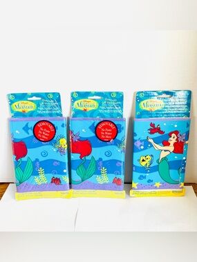 Disney Little Mermaid Removable Self Stick Wall Border Lot(3) 2 New 5yd X6.83in